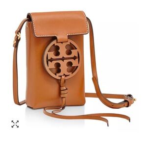 Tory Burch Miller Phone Crossbody Brown